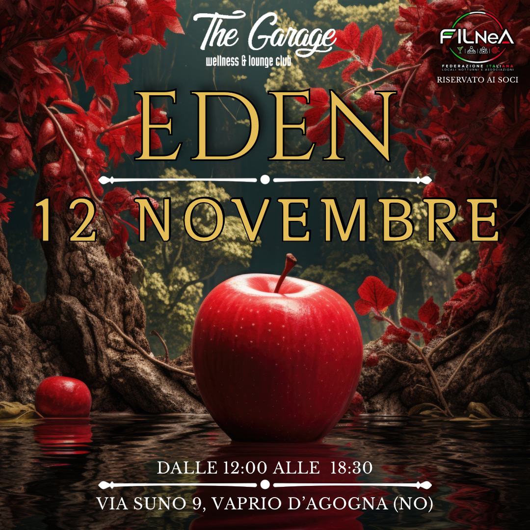 GIOVEDI’ 12 NOVEMBRE POMERIGGIO – EDEN