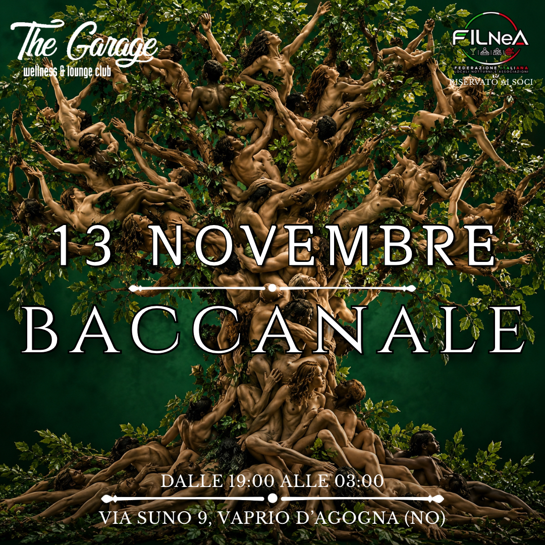 VENERDI’ 13 NOVEMBRE – BACCANALE