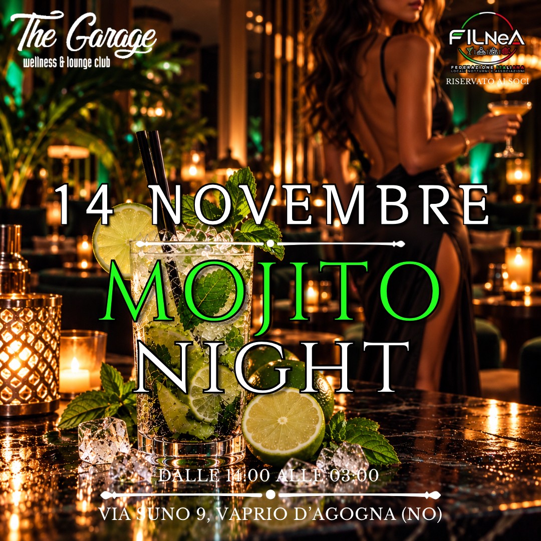 SABATO 14 NOVEMBRE – MOJITO PARTY