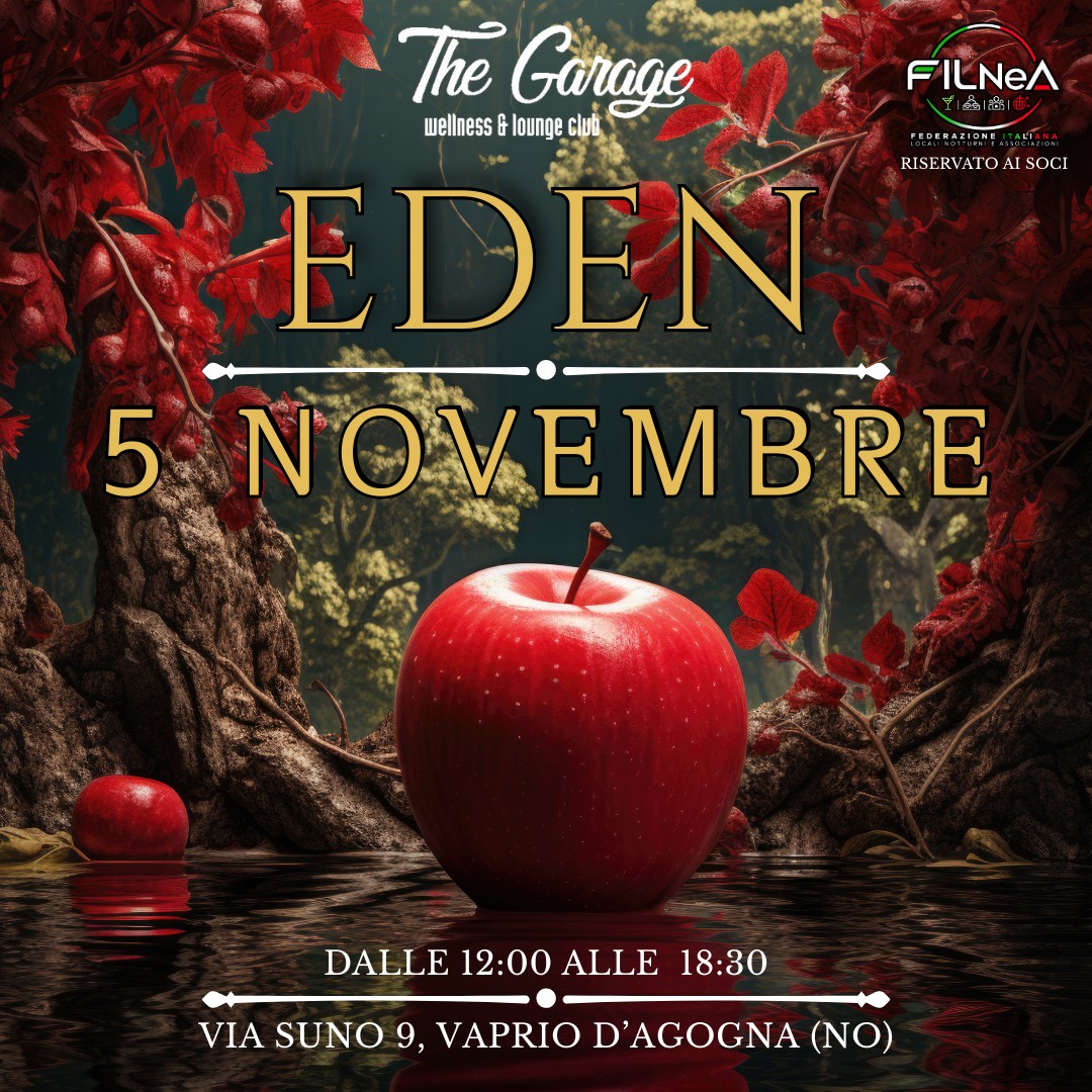 GIOVEDI’ 5 NOVEMBRE POMERIGGIO – EDEN